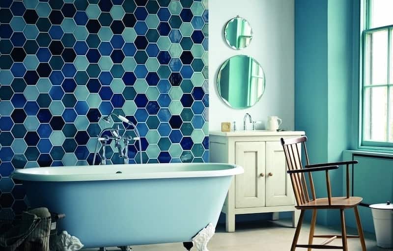 کاشی حمام و سرویس بهداشتی دارای لعاب ضد لک